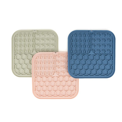 Silikon Pet Lick Pad Slow Feeder Licking Mat für Hunde / Katzen