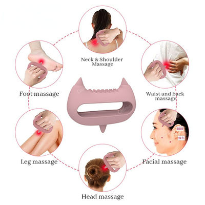 Hals Silikon Massage-Instrument für Schlüsselmeridiane Bürsten und Gesicht Akupunkturmassage