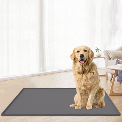 Besondere Farbe Silikon Hundefuttermatte Tray rutschfeste wasserdichte Tierfuttermatte Bpa frei