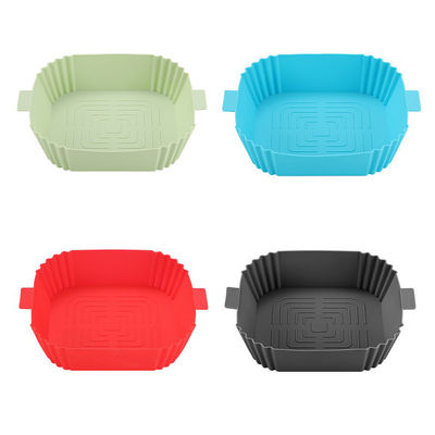 Nachhaltige Luftbrenner Silikon Topf Liner Tray Pan für Backmatte und Korb Quadrat