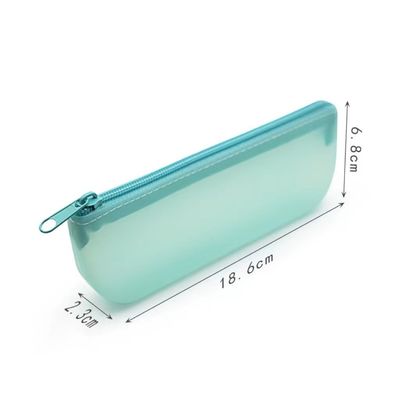 19*7*2.8cm Studenten-Stift-Werkzeuge Silikonspeicherbeutel in farbenfrohem Design mit individuellem Logo