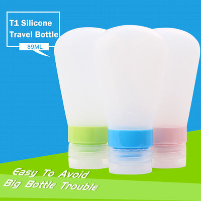 Bequeme Silikon-Reisebottel-Kits Volumen 37 ml / oder benutzerdefinierte 89 ml Probe