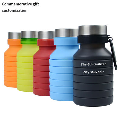 Silikon-Hülle 500 ml Klappflasche mit Deckel