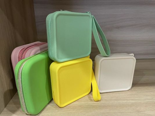 100% Lebensmittel-Silikon-Kosmetik-Tasche für Make-up-Accessoires