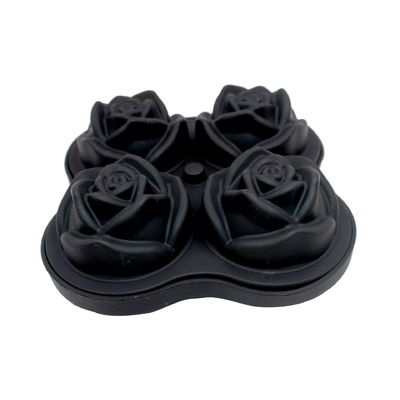 Silikon Rose Eiskugel Maker Einfache Freisetzung Großer Eiswürfel für Cocktail Snack Trays