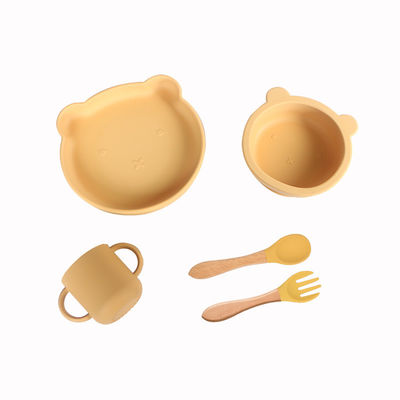 500g BPA-freie Silikon-Kinder-Babynahrungsgeschirr-Set mit klassischem Design-Stil