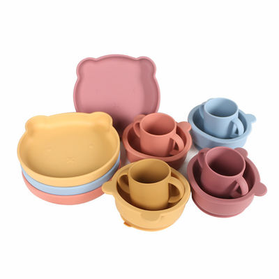 500g BPA-freie Silikon-Kinder-Babynahrungsgeschirr-Set mit klassischem Design-Stil