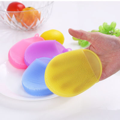 Doppelseitige Silikon-Sponge Spülbürste für staubfeste Küchenreinigung