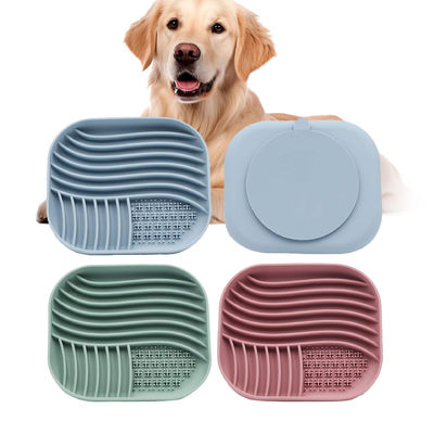 2024 Silikon Pet Slow Feeder BPA-freie Leckmatte für Hunde und Katzen Große Saugtasse