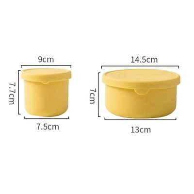 Küche Lebensmittellager Rund Silikon Lunchbox Bento Box mit BPA frei und frisch