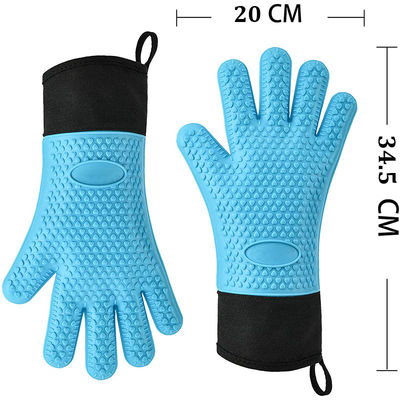 Doppelöfen-Mantel für die Küche Grill Kochen Backen Hitzebeständige Silikonhandschuhe