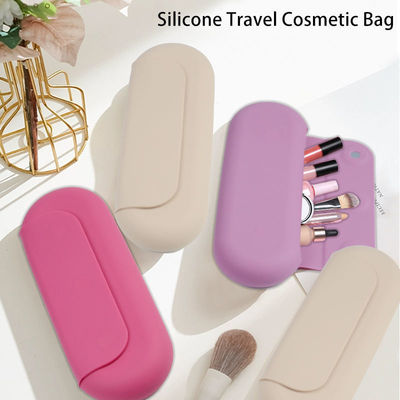 Logo kundenspezifischer Silikon Reise Kosmetik-Organisator für Frauen und Mädchen