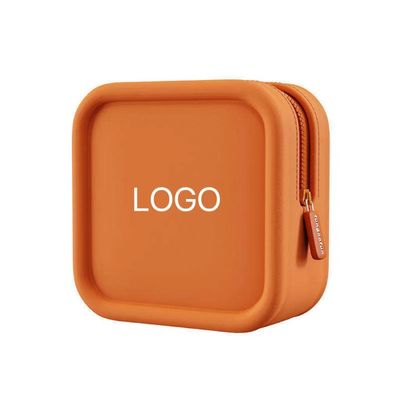 Custom Logo Silikon Kosmetik Tasche für Schmuck und Kosmetik Organisation unterwegs