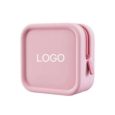 Custom Logo Silikon Kosmetik Tasche für Schmuck und Kosmetik Organisation unterwegs