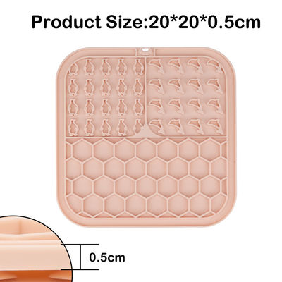 Silikon Pet Lick Pad Slow Feeder Licking Mat für Hunde / Katzen