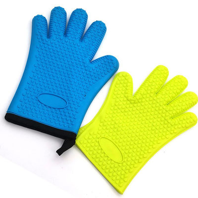 Logo kundenspezifische Hitzebeständige Silicone Kochhandschuhe für Heiztopfhalter in der Küche
