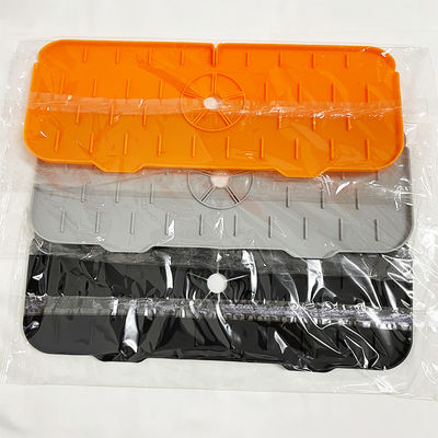 Home Küche Tischgeschirr Schwarz Silikon Waschbecken Spritzschutz mit Wasserabsorptionsdesign