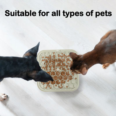Silikon Pet Lick Pad Slow Feeder Licking Mat für Hunde / Katzen