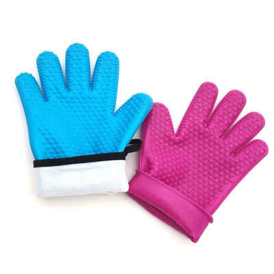 Logo kundenspezifische Hitzebeständige Silicone Kochhandschuhe für Heiztopfhalter in der Küche