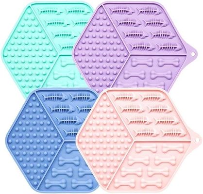 Art der Ware Pet Slow Feeder Mat kundenspezifisches Leckpad für Hunde und Katzen Silikonmatte