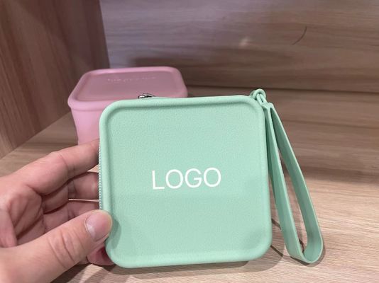 Individuell angepasste Schmuckbox 100% Lebensmittelqualität Silikon Make-up-Tasche für Mädchen Taschen
