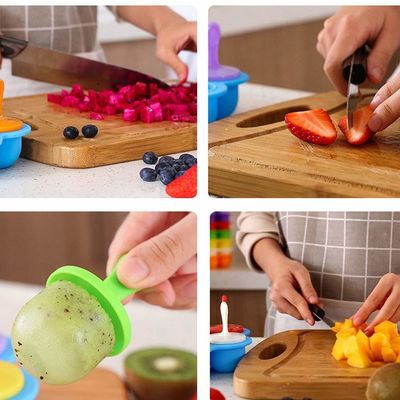 145g wiederverwendbarer Silikon-Eis-Pop-Maker mit Stick Top Verkauf BPA-freier Popsicle-Form