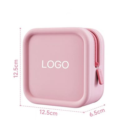 Custom Logo Trendy Silikon Kosmetiktasche für tragbare Reise und Bürstenhalter Design