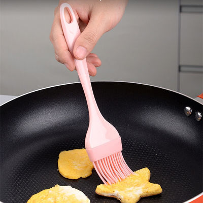Pinkes Silikonschaber Drei-Teile-Set Hitzebeständige Spatulen BBQ Bürste Backwerkzeuge