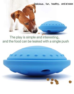 Interaktives Lebensmittelkugeln Spielzeug Dauerhafte Silikon Kaugkugeln für Hunde Leckerbissen Puzzle und Training