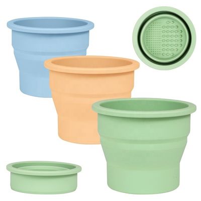 Schönheits-Eier-Reinigungswerkzeug Wellfine Silikon Klappbürste Reiniger Becher für die Schönheitspflege