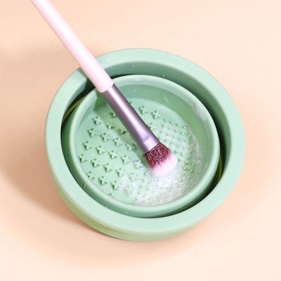Schönheits-Eier-Reinigungswerkzeug Wellfine Silikon Klappbürste Reiniger Becher für die Schönheitspflege