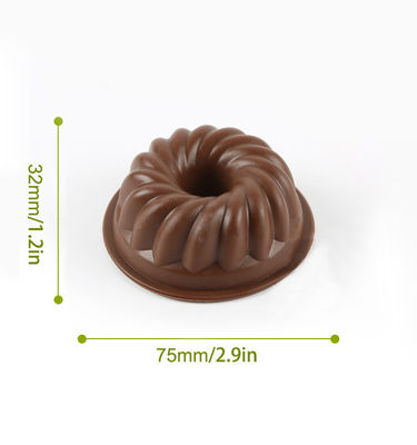 Silikon-Donut-Pannenformen, die ideal zum Backen geeignet sind und in verschiedenen Formen aufbewahrt werden