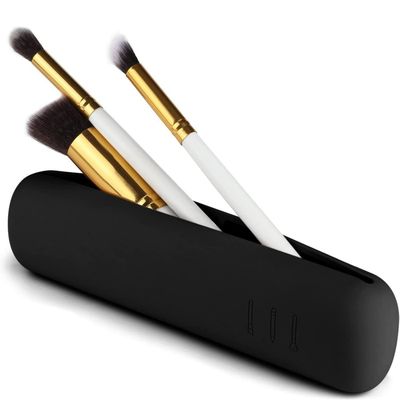 Modernes Design 100% Lebensmittel-Silikon-Kosmetik-Bürste Lagerbox mit Magnetverschluss
