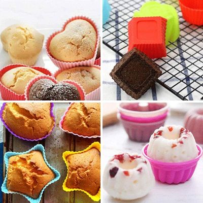 Silikon-Donut-Pannenformen, die ideal zum Backen geeignet sind und in verschiedenen Formen aufbewahrt werden