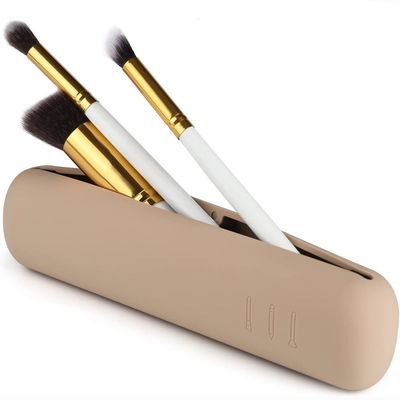 Modernes Design 100% Lebensmittel-Silikon-Kosmetik-Bürste Lagerbox mit Magnetverschluss