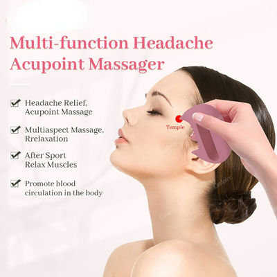 Hals Silikon Massage-Instrument für Schlüsselmeridiane Bürsten und Gesicht Akupunkturmassage