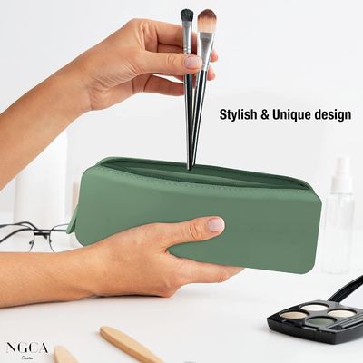 Reisebedingungen Organisator Flexible Design Silikon Make-up-Tasche für Frauen Wasserdicht
