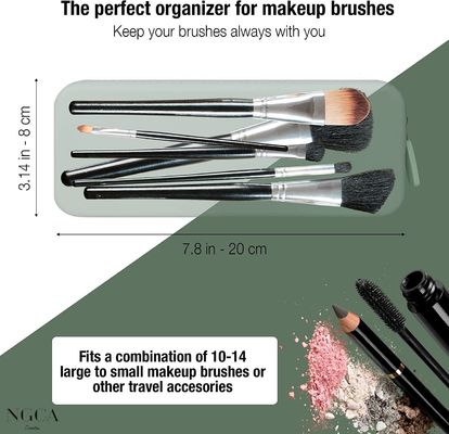 Reisebedingungen Organisator Flexible Design Silikon Make-up-Tasche für Frauen Wasserdicht