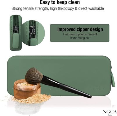 Reisebedingungen Organisator Flexible Design Silikon Make-up-Tasche für Frauen Wasserdicht