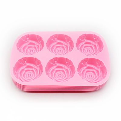 Schokoladenform für Silikonkuchen Dekoration Backen in Rose Red 3D