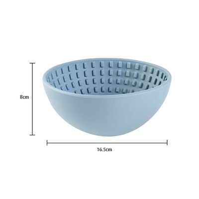 Runde Silikon-Hunde-Tasse Langsamer Speiser für gesunde Ernährung Interaktiver Speiser