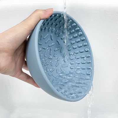Runde Silikon-Hunde-Tasse Langsamer Speiser für gesunde Ernährung Interaktiver Speiser
