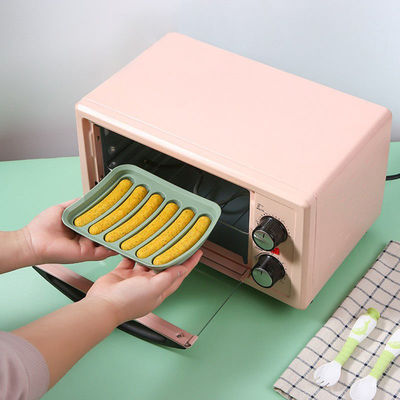 17.5*14cm Silikon-Wurst-Schimmel für Babys Ergänzungsnahrungsmittel Nahrungsmittelqualität Hotdog-Schimmel