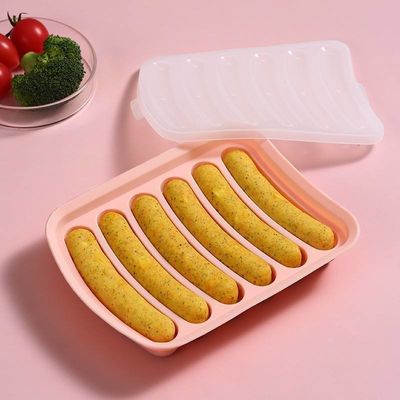 17.5*14cm Silikon-Wurst-Schimmel für Babys Ergänzungsnahrungsmittel Nahrungsmittelqualität Hotdog-Schimmel