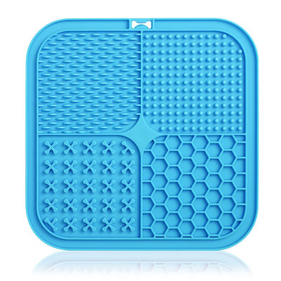 Silikon-Lickmatte mit Saugbechern perfekt für Langsamfütterung und Baden