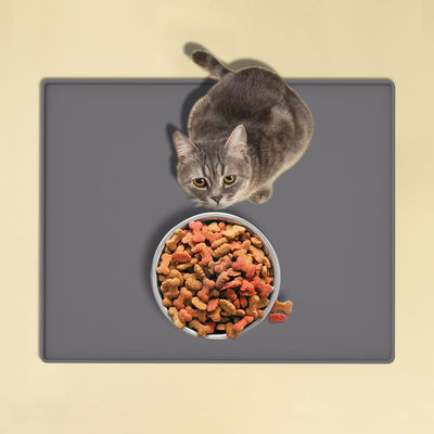 Besondere Farbe Silikon Hundefuttermatte Tray rutschfeste wasserdichte Tierfuttermatte Bpa frei