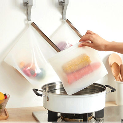 Mehrfachverwendbare Silikon-Muttermilchspeicherbeutel Lecksicher Vakuumversiegelter BPA-freier Lebensmittelbeutel