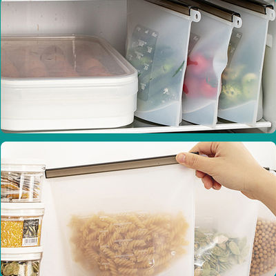 Mehrfachverwendbare Silikon-Muttermilchspeicherbeutel Lecksicher Vakuumversiegelter BPA-freier Lebensmittelbeutel