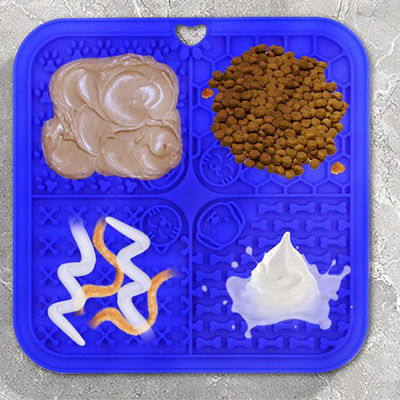 Hundeliebling 20*20cm Silikon Lick Mat mit Saugbecher und nachhaltigem Design