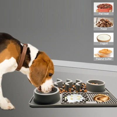 BPA-freie Silikon-Haustierfuttermatte für Hunde Welpen Temperaturbeständigkeit -40 bis 250